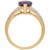 Amethyst ( 1-1/2 ct. t.w.) & Diamond (1/8 ct. t.w.) Ring in 14k Gold (Also in Blue Topaz)