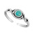 Sterling Silver Antique Turquoise Adjustable Toe Ring