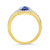 Created Sapphire (2 ct. t.w.) and Created White Sapphire (1/4 ct. t.w.) Ring in 10k Yellow Gold
