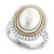 EFFY® Freshwater Mabé Pearl (14X10mm) Ring in Sterling Silver & 18K Gold-Plate