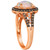 Neopolitan Opal (7/8 ct. t.w.) & Diamond (1/2 ct. t.w.) Halo Ring in 14k Rose Gold
