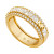 Tapered Baguette and Pave Band Ring