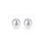 White Freshwater Cultured Pearl (11-11.5 mm) Strand Necklace and Stud Earrings Set in 14k Yellow Gold