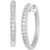 Lab-Created Diamond Small Hoop Earrings (1/4 ct. t.w.) in Sterling Silver
