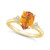 Citrine and Diamond Ring (1-3/4 ct.t.w and 1/10 ct.t.w) 14K Yellow Gold