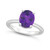 Women's Amethyst (2-1/2 ct.t.w.) and Diamond Accent Ring in Sterling Silver