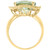 Green Quartz (5-1/4 ct. t.w.) & Diamond (1/2 ct. t.w.) Statement Ring in 14k Gold