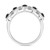 Onyx & White Topaz (3/4 ct. tw.) Oval Halo Ring in Sterling Silver