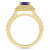 Tanzanite (1-3/8 ct. t.w.) & Diamond (5/8 ct. t.w.) Round Halo Statement Ring in 14k Gold