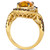 Cinnamon Citrine (2-1/2 ct. t.w.) & Diamond (3/4 ct. t.w.) Rope Wrapped Halo Ring in 14k Gold