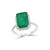 EFFY® Emerald (4 7/8 ct. t.w.) and Diamond (1/2 ct. t.w.) Ring in 14k White Gold