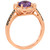 Grape Amethyst (1-1/6 ct. t.w.) & Diamond (1/3 ct. t.w.) Flower Ring in 14k Rose Gold
