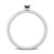 Oval Sapphire (1/3 ct. t.w.) Stackable Ring in 10k White Gold