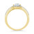 Created White Sapphire (1-3/4 ct. t.w.) and (1/4 ct. t.w.) Ring in 10k Yellow Gold