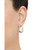 Small Weave Texture Wide Tube Hoop Earrings in 14k Gold, 7/8"