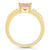 Morganite and Diamond Ring (2 ct.t.w and 1/8 ct.t.w) 14K Yellow Gold