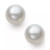 Cultured Freshwater Button Pearl (8-9mm) Stud Earrings