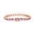 Amethyst Heart Link Bracelet (5-3/4 ct. t.w.) in Rose Gold-Plated Sterling Silver