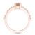 Morganite (3/4 Ct. T.W.) and Diamond (1/3 Ct. T.W.) Ring in 14K Rose Gold