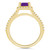 Amethyst (1-5/8 ct. t.w.) and Diamond (1/2 ct. t.w.) Halo Ring in 14K Yellow Gold