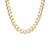 22" Men's Curb Chain Necklace (7mm) in Solid 14k Gold