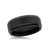 Mens Brushed and Polished Black 8mm Tungsten Ring