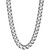 Men's Curb Link 22" Chain Necklace (6-1/4mm) in Sterling Silver & Black Ruthenium-Plate