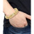 Men's Cubic Zirconia Curb Link Bracelet in Stainless Steel