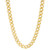 Men's Beveled Curb Link 22" Chain Necklace in 14k Gold-Plated Sterling Silver