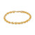Men's Glitter Rope Bracelet in 10k Gold