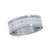 Mens Stainless Steel CZ Polished Eternity Band