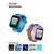 Playzoom Unisex Kids Blue Silicone Strap Smartwatch 42 mm