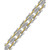 Men's Diamond Bracelet (1 ct. t.w.) in Sterling Silver & 18k Gold-Plate
