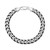Men's Curb Link Chain Bracelet in Sterling Silver & Black Ruthenium-Plate