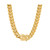 Men's 18k gold Plated Stainless Steel 24" Miami Cuban Link Chain with 10mm Box Clasp Necklaces