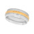 Macy's Men's Wave Milgrain Stainless Steel Wedding Band
