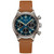 Men's Swiss Automatic Chronograph Avigation BigEye Brown Leather Strap 41mm