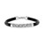 EFFY® Men's Woven-Look Black Leather Bracelet in Sterling Silver