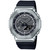 Men's Black & Silver-Tone Strap Watch 45.2mm