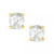 Gemstone Stud Earrings in 14K Yellow Gold