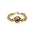 Men's 18k Gold Plated Stainless Steel Lion Head Chain Link Bracelet