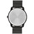 Men's Bold Thin Swiss Quartz Ionic Plated Black Steel Bracelet Watch 42mm