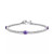 Amethyst (1-1/4 ct. t.w.) & Diamond (1/2 ct. t.w.) Tennis Bracelet in Sterling Silver (Also in Blue Topaz, Garnet, & Citrine)