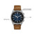 Men's Eco-Drive Chronograph Brown Leather Strap Watch 42mm CA0621-05L