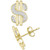 Men's Diamond Dollar Sign Stud Earrings (1/5 ct. t.w.) in 10k Gold
