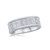 Mens Stainless Steel CZ Cross Ring