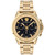 Men's Swiss Chronograph Greca Action Gold Ion Plated Stainless Steel Bracelet Watch 45mm