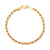 Men's Rope Link Bracelet in 18k Gold-Plated Sterling Silver