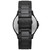 Men's Black-Tone Stainless Steel Bracelet Watch 46mm Gift Set