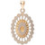 Miraculous Beaded Edge Medallion Pendant in 14k Gold, Created for Macy's